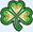 Celtic knotwork shamrock