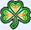 Celtic knotwork shamrock